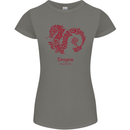 Chinese Zodiac Shengxiao Year of the Dragon Womens Petite Cut T-Shirt Charcoal