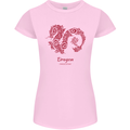 Chinese Zodiac Shengxiao Year of the Dragon Womens Petite Cut T-Shirt Light Pink
