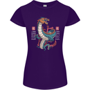 Chinese Zodiac Shengxiao Year of the Dragon Womens Petite Cut T-Shirt Purple