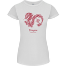 Chinese Zodiac Shengxiao Year of the Dragon Womens Petite Cut T-Shirt White