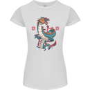 Chinese Zodiac Shengxiao Year of the Dragon Womens Petite Cut T-Shirt White