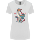 Chinese Zodiac Shengxiao Year of the Dragon Womens Wider Cut T-Shirt White