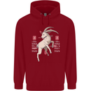 Chinese Zodiac Shengxiao Year of the Goat Childrens Kids Hoodie Red