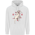 Chinese Zodiac Shengxiao Year of the Goat Childrens Kids Hoodie White