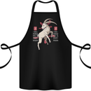 Chinese Zodiac Shengxiao Year of the Goat Cotton Apron 100% Organic Black