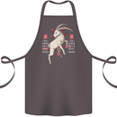 Chinese Zodiac Shengxiao Year of the Goat Cotton Apron 100% Organic Dark Grey