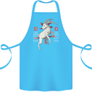 Chinese Zodiac Shengxiao Year of the Goat Cotton Apron 100% Organic Turquoise