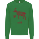 Chinese Zodiac Shengxiao Year of the Goat Kids Sweatshirt Jumper Irish Green