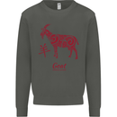 Chinese Zodiac Shengxiao Year of the Goat Kids Sweatshirt Jumper Storm Grey