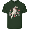 Chinese Zodiac Shengxiao Year of the Goat Mens Cotton T-Shirt Tee Top Forest Green