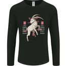 Chinese Zodiac Shengxiao Year of the Goat Mens Long Sleeve T-Shirt Black