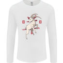 Chinese Zodiac Shengxiao Year of the Goat Mens Long Sleeve T-Shirt White