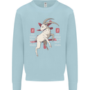 Chinese Zodiac Shengxiao Year of the Goat Mens Sweatshirt Jumper Light Blue