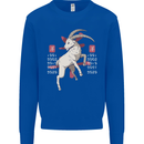Chinese Zodiac Shengxiao Year of the Goat Mens Sweatshirt Jumper Royal Blue