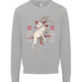 Chinese Zodiac Shengxiao Year of the Goat Mens Sweatshirt Jumper Sports Grey