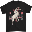 Chinese Zodiac Shengxiao Year of the Goat Mens T-Shirt Cotton Gildan Black