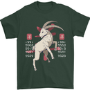 Chinese Zodiac Shengxiao Year of the Goat Mens T-Shirt Cotton Gildan Forest Green