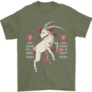 Chinese Zodiac Shengxiao Year of the Goat Mens T-Shirt Cotton Gildan Military Green