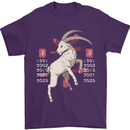 Chinese Zodiac Shengxiao Year of the Goat Mens T-Shirt Cotton Gildan Purple