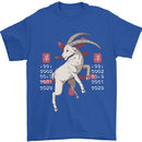 Chinese Zodiac Shengxiao Year of the Goat Mens T-Shirt Cotton Gildan Royal Blue