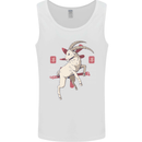 Chinese Zodiac Shengxiao Year of the Goat Mens Vest Tank Top White