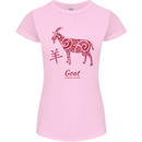Chinese Zodiac Shengxiao Year of the Goat Womens Petite Cut T-Shirt Light Pink