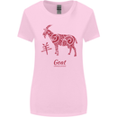 Chinese Zodiac Shengxiao Year of the Goat Womens Wider Cut T-Shirt Light Pink