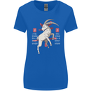 Chinese Zodiac Shengxiao Year of the Goat Womens Wider Cut T-Shirt Royal Blue