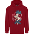 Chinese Zodiac Shengxiao Year of the Horse Childrens Kids Hoodie Red