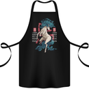 Chinese Zodiac Shengxiao Year of the Horse Cotton Apron 100% Organic Black