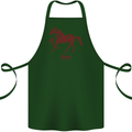 Chinese Zodiac Shengxiao Year of the Horse Cotton Apron 100% Organic Forest Green
