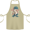 Chinese Zodiac Shengxiao Year of the Horse Cotton Apron 100% Organic Khaki