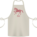 Chinese Zodiac Shengxiao Year of the Horse Cotton Apron 100% Organic Natural