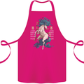 Chinese Zodiac Shengxiao Year of the Horse Cotton Apron 100% Organic Pink