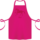 Chinese Zodiac Shengxiao Year of the Horse Cotton Apron 100% Organic Pink