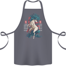 Chinese Zodiac Shengxiao Year of the Horse Cotton Apron 100% Organic Steel