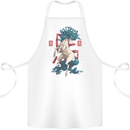 Chinese Zodiac Shengxiao Year of the Horse Cotton Apron 100% Organic White