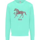 Chinese Zodiac Shengxiao Year of the Horse Kids Sweatshirt Jumper Peppermint