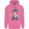 Chinese Zodiac Shengxiao Year of the Horse Mens 80% Cotton Hoodie Azelea