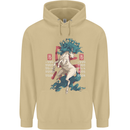 Chinese Zodiac Shengxiao Year of the Horse Mens 80% Cotton Hoodie Sand
