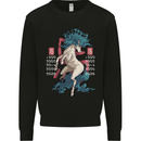 Chinese Zodiac Shengxiao Year of the Horse Mens Sweatshirt Jumper Black
