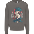 Chinese Zodiac Shengxiao Year of the Horse Mens Sweatshirt Jumper Charcoal