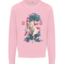 Chinese Zodiac Shengxiao Year of the Horse Mens Sweatshirt Jumper Light Pink