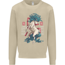 Chinese Zodiac Shengxiao Year of the Horse Mens Sweatshirt Jumper Sand