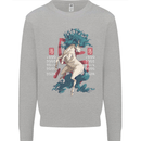 Chinese Zodiac Shengxiao Year of the Horse Mens Sweatshirt Jumper Sports Grey