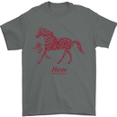 Chinese Zodiac Shengxiao Year of the Horse Mens T-Shirt Cotton Gildan Charcoal