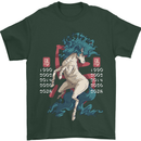 Chinese Zodiac Shengxiao Year of the Horse Mens T-Shirt Cotton Gildan Forest Green