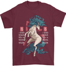 Chinese Zodiac Shengxiao Year of the Horse Mens T-Shirt Cotton Gildan Maroon