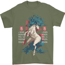 Chinese Zodiac Shengxiao Year of the Horse Mens T-Shirt Cotton Gildan Military Green