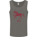 Chinese Zodiac Shengxiao Year of the Horse Mens Vest Tank Top Charcoal